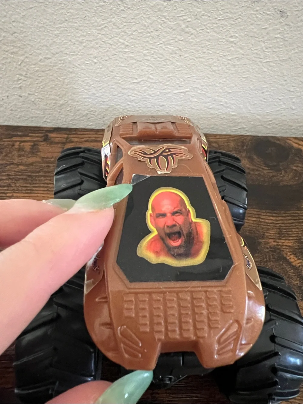 Vintage Mattel Hot Wheels 2000 Goldberg Monster Truck WWE